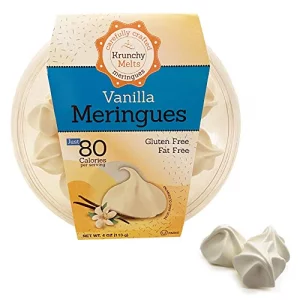 Krunchy Melts Original Meringue Cookies Vanilla Flavor Only 80 Calories Per Serving Fat Free Gluten Free Dairy Free 4 Oz