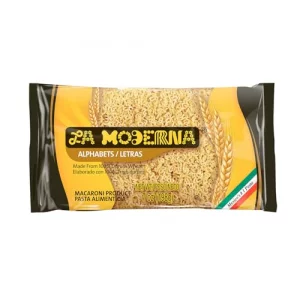 La Moderna Letras Pasta Hecha Con Smola De Trigo Durum Enriquecida Con Vitaminas Y Hierro 7 Oz