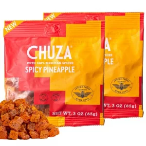 Chuza Dried Chilli Pineapple Bites Spicy Dried Pineapple Mexican Candy Chilli Spiced Pineapple Combos Snacks With Real Fruit Flavors For Adults And C