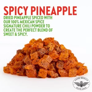 Chuza Dried Chilli Pineapple Bites Spicy Dried Pineapple Mexican Candy Chilli Spiced Pineapple Combos Snacks With Real Fruit Flavors For Adults And C