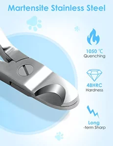 Gobeigo Upgrade Wide Open Dog Nail Clippers For Large Dogs Cut Like Butter Heavy Duty Dog Nail Trimmer Full Metal Razor Sharp Professional For All Do