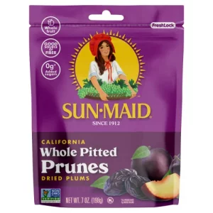 Sun-Maid Pitted Prunes Non-Gmo 100 Fruit No Sugar Added 7 Oz Pack Of 1