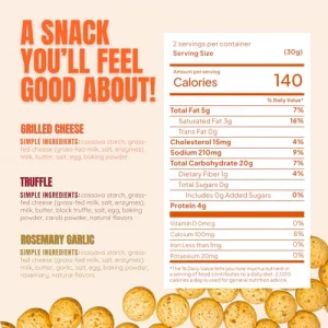 Keep Grazin Grain Free Crunchy Cheese Biscuits - Variety Pack 2.12 Ounce Pack Of 3 Gluten Sugar-Free Non-Gmo Protein Snacks - Baked With 100 Grass