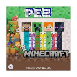 Minecraft Pez Gift Set Four Minecraft Pez Dispensers 6 Rolls Of Candy