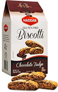 Haddar Gluten Free Chocolate Fudge Biscotti 7 Oz Grain Free Rich Tasting Certified Kosher For Passover