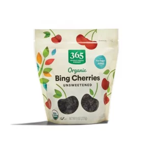 365 By Whole Foods Market Cherries Bing Dried Unsweetened Organic 8 Ounce