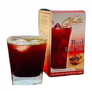Glutalipo 12 In 1 Gluta Lipo Gold Series Red Iced Tea - 10 Sachets 10 Count Pack Of 1