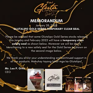 Glutalipo 12 In 1 Gluta Lipo Gold Series Red Iced Tea - 10 Sachets 10 Count Pack Of 1