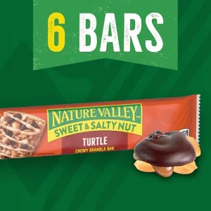 Nature Valley Granola Bars Sweet And Salty Nut Turtle Chewy 6 Ct 7.2 Oz