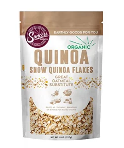 Suncore Foods Organic Snow Quinoa Flakes Gluten-Free Non-Gmo 8Oz 1 Pack