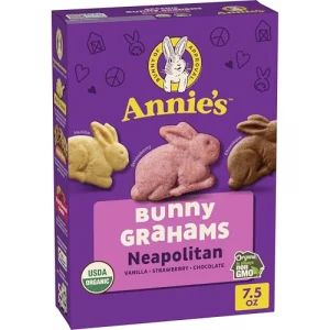 Annies Organic Bunny Grahams Snacks Neapolitan 7.5 Oz