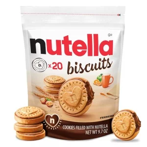 Nutella Biscuits 20 Count Cookies Hazelnut Spread With Cocoa Holiday Christmas Cookies 9.7 Oz