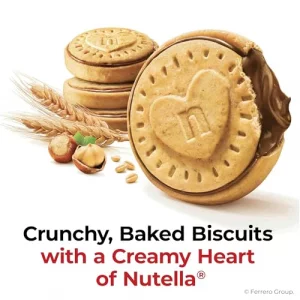 Nutella Biscuits 20 Count Cookies Hazelnut Spread With Cocoa Holiday Christmas Cookies 9.7 Oz