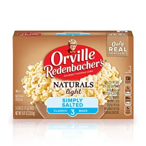 Orville Redenbachers Naturals Microwave Popcorn Simply Salted Light Flavor 2.69 Oz. 3-Count