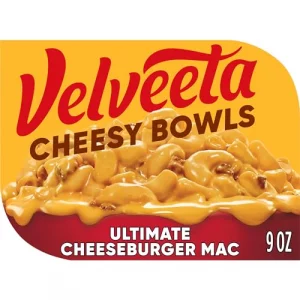 Velveeta Cheesy Bowls Ultimate Cheeseburger Mac Microwave Meal 9 Oz Tray