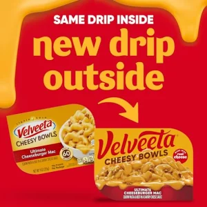 Velveeta Cheesy Bowls Ultimate Cheeseburger Mac Microwave Meal 9 Oz Tray