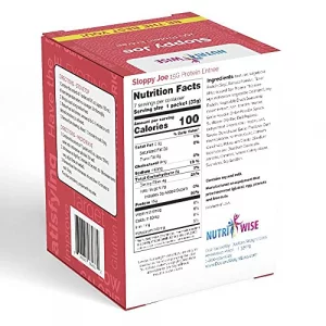 Nutriwise - Sloppy Joe Entree Healthy Diet Foods 7Box High Protein Low Calorie Low Sugar Cholesterol Free
