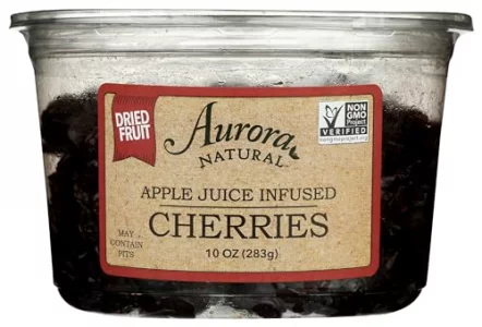 Aurora Natural Products Apple Juice Infused Cherries 10 Ounce