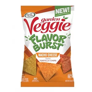 Sensible Portions Garden Veggie Flavor Burst Tortilla Chips Nacho 6 Oz