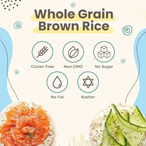 Leibers Rice Cakes On The Go Snack Pack 16 Packs - Made With Brown Rice Sea Salt 5 Thin Cakes Per Pack - Kosher Vegan Wheat And Gluten-Free
