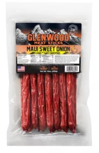 Glenwood Meat Sticks High Protein 10 Ounce Maui Sweet Onion