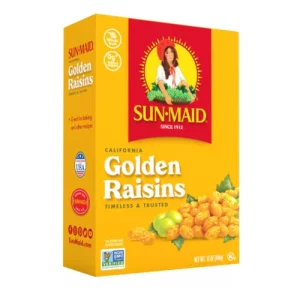 Sun-Maid California Golden Raisins - 12 Oz Sharing-Size Box - Dried Fruit Snack For Lunches Snacks And Natural Sweeteners