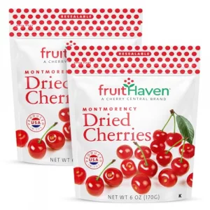 Fruithaven Montmorency Dried Cherries All Naturalgluten Free No Perservatives Good Source Of Fiber Vitamins And Minerals Grower Owned Since 1973 Drie