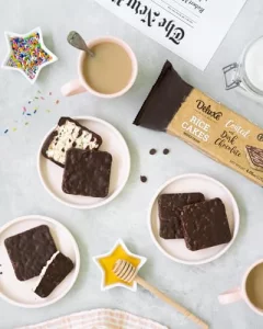 Deluxe Bla Bla Thin And Crispy Chocolate Rice Cakes Kosher Certified Dairy And Dairy Free Gluten Free Nuts Free Snack Pack Of 3 Dark Chocolatewhite