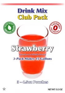Gramzero Strawberry Zero Calorie Sugar Free Drink Mix Great For Nutrition Club Loaded Teas Stevia Sweetened