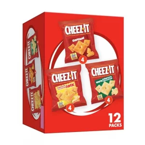 Cheez-It Cheese Crackers Baked Snack Crackers Lunch Snacks Variety Pack 12.1Oz Box 12 Packs