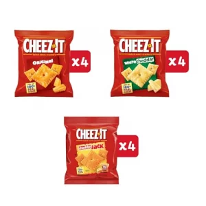 Cheez-It Cheese Crackers Baked Snack Crackers Lunch Snacks Variety Pack 12.1Oz Box 12 Packs