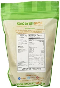 Sweetgourmet Extra Fancy California Dried Pears 16 Oz. 1 Lb
