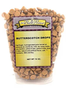 Butterscotch Drops Bulk Size Baking Chips 1 Lb. Resealable Zip Lock Stand Up Bag