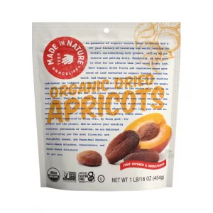 Made In Nature Organic Dried Apricots 16 Ounce Pack Of 1 Vegan Snack Non-Gmo Unsulfured Gluten Free Kosher