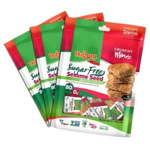 Dulzura Borincana Kit Vegan Sesame Sugar Free Snack Bars 3 Pack 5.08 Oz Each Bag - Sweetened With Stevia - Non Gmo Gluten Free