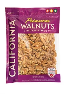 Primavera Walnuts Halves And Pieces 1Lb - Bulk Unsalted Walnuts 100 California - Organic Walnuts Raw For Baking Cooking Snack Topping - Raw Walnuts