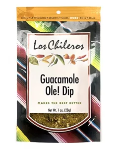 Los Chileros Guacamole Ole Dip Mix 1-Ounce Packages Pack Of 12