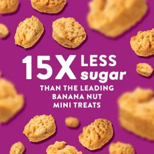 Highkey Low Carb Banana Nut Mini Treats - Keto Snack Pack Gluten Free Muffins Sweet Low Carb Bread Bites Healthy Snacks Adults Kids Sugar Free Diabet