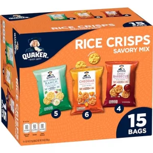 Quaker Rice Crisps 4 Flavor Savory Mix 15 Count