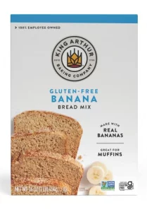 King Arthur Gluten Free Banana Bread Muffin Mix Gluten-Free Non-Gmo Project Verified Certified Kosher 16 Ounces