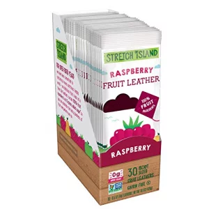 Stretch Island Original Fruit Leather Raspberry 0.5 Ounce Leathers 30 Count