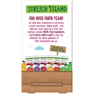 Stretch Island Original Fruit Leather Raspberry 0.5 Ounce Leathers 30 Count