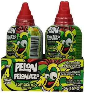 Pelonazo Candy Tamarind Push-Pops 14.1 Ounce Pack Of 4