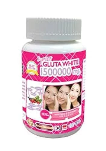 1 Bottle X 30 Softgels Supreme Gluta White 1500000mg. Super Whitening  Glutathione Anti - Aging. Supreme Whitening