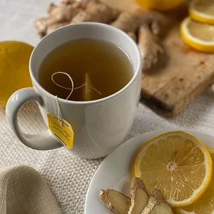 Bigelow Tea Lemon Ginger Plus Probiotics Herbal Tea Caffeine Free Tea With Lemon And Ginger 18 Count Box Pack Of 1 108 Total Tea Bags