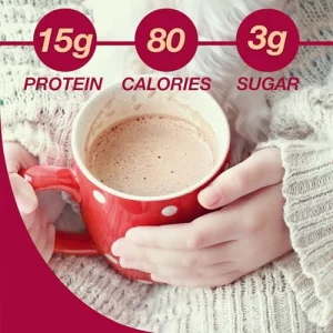 Protidiet High Protein Hot Cocoa Mix - Low Fat Hot Cocoa Drink With Collagen - 21 Servings Of Smooth And Rich Chocolaty Protein Drink Mix Flavor - 17