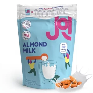 Almond Milk Plant-Based Milk Powder - By Joi. No Preservatives No Gums No Added Sugar. Great For Smoothies. Shelf-Stable. Non-Dairy Milk Substitute.