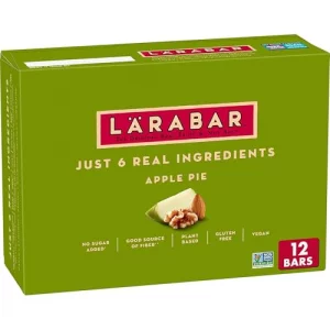 Larabar Apple Pie Gluten Free Vegan Fruit Nut Bars 1.6 Oz Bars 12 Ct