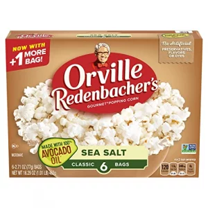Orville Redenbachers Microwave Popcorn With Avocado Oil Sea Salt Flavor 2.71 Oz. 6-Count