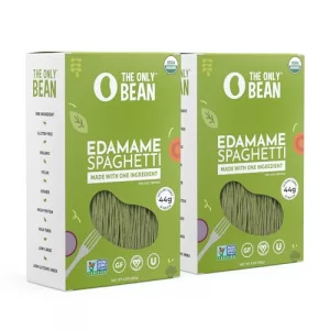 The Only Bean - High Protein Pasta Edamame Spaghetti Noodles - Gluten Free Pasta Low Carb Pasta Organic Keto Low Carb Noodles Protein Noodles Healthy